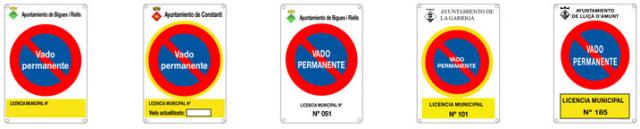 Seales para Municipios |  Placas de vado y licencia de obra 